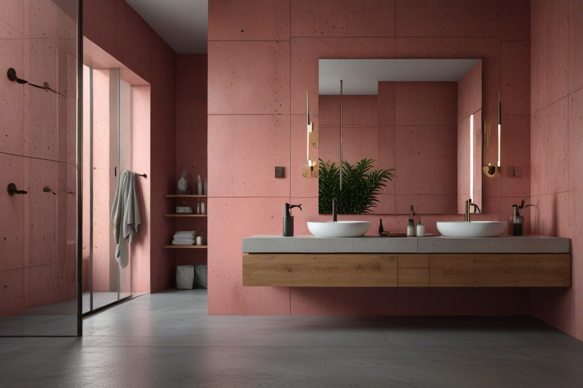 10 idées de couleurs pour une salle de bain en béton ciré